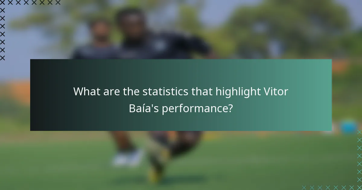 What are the statistics that highlight Vitor Baía's performance?